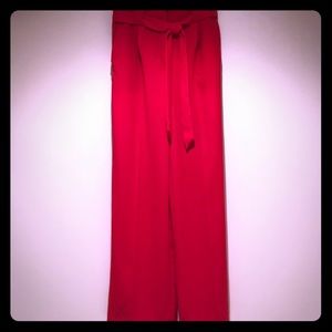 Espresso Cherry 🍒 Red Trousers Size S